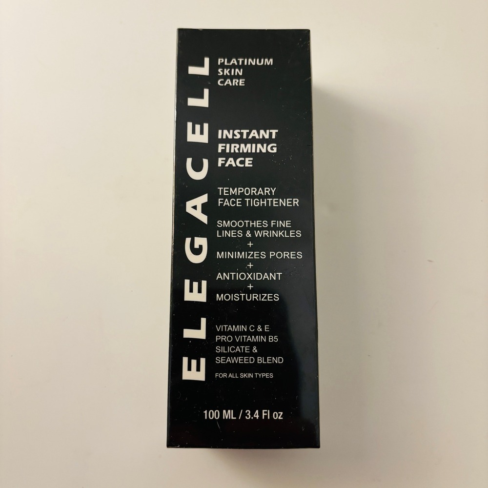 Elegacell Platinum Skin Care Instant Firming Face Tightener 100ml 3.4oz New